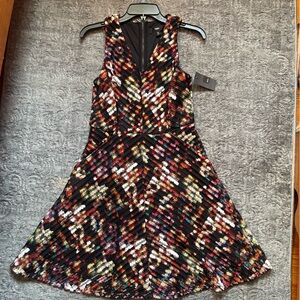 MOSSIMO Sleeveless V-Neck Multicolored Dress S